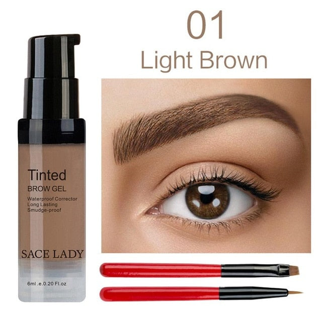SACE LADY Eyebrow Gel Waterproof Long Lasting Tint Makeup Brush Set Brown Enhancer Eye Brow Wax Dye Cream Paint Cosmetics - Hye Beauty
